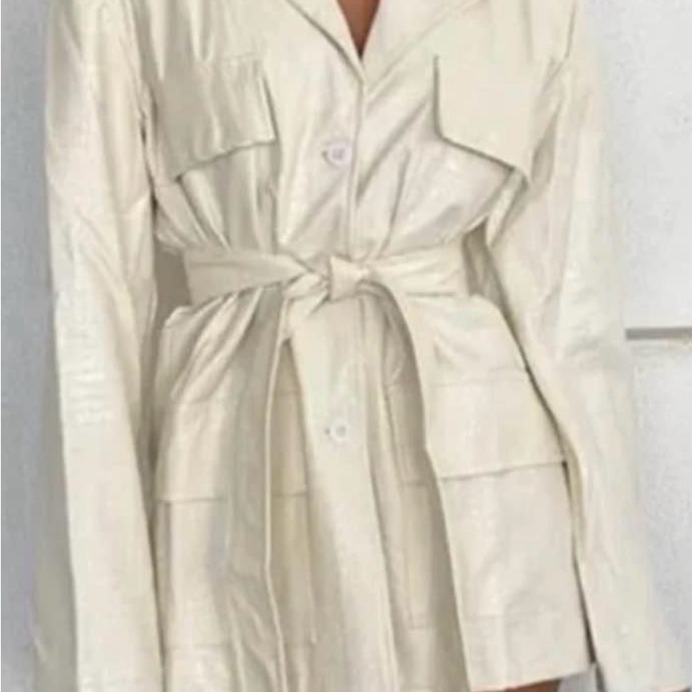 Lioness Beige Trench Coat with Belt